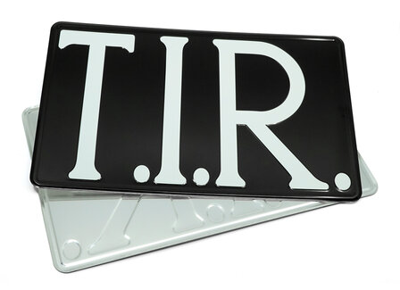 TIR bord zwart vrachtwagen aluminium - TIR sign for truck