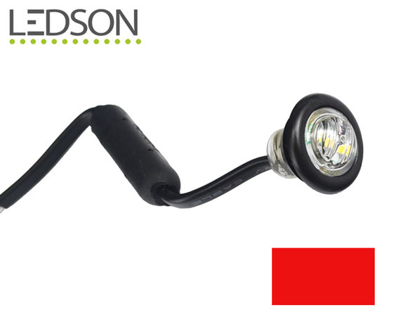 Ledson LED-Glühbirne BA15s R5W rot 24v