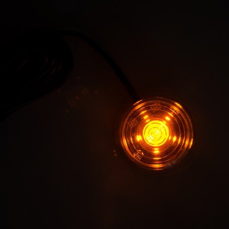 ORANGE! LED BREITSEITE LAMPE - KLARGLAS - GYLLE