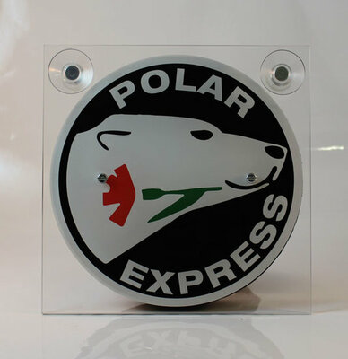 POLAR EXPRESS SCHWARZ/WEISS - LEUCHTKASTEN DELUXE - KOMPLETT