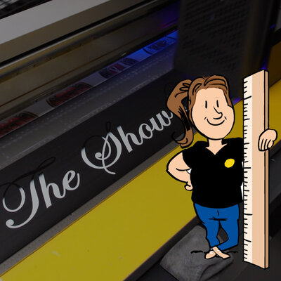 SPRITZLAPPEN 250 X 25CM - EIGENES DESIGN - NEUER EDITOR