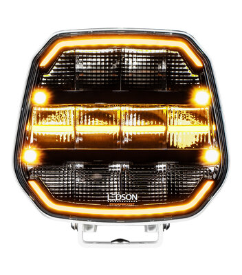 Ledson Epix9+ Strobe Wide Driving Beam Zusatzscheinwerfer 9&quot; (Elfenbeinwei&szlig;, Powerboost)