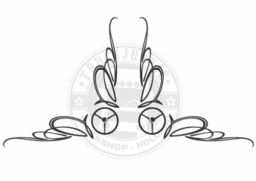 OLDSKOOL RAD - ECKE SCHEIBENAUFKLEBER 