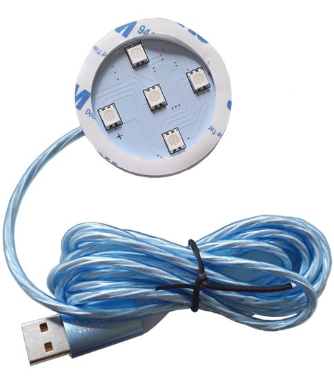 LEDSON - &quot;RUNNING&quot; POPPY LED - BLAU - USB