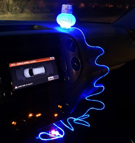 LEDSON - &quot;RUNNING&quot; POPPY LED - BLAU - USB