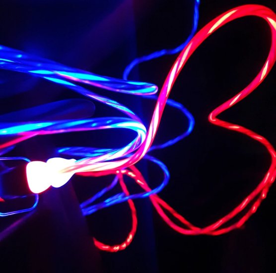 LEDSON - &quot;RUNNING&quot; POPPY LED - BLAU - USB