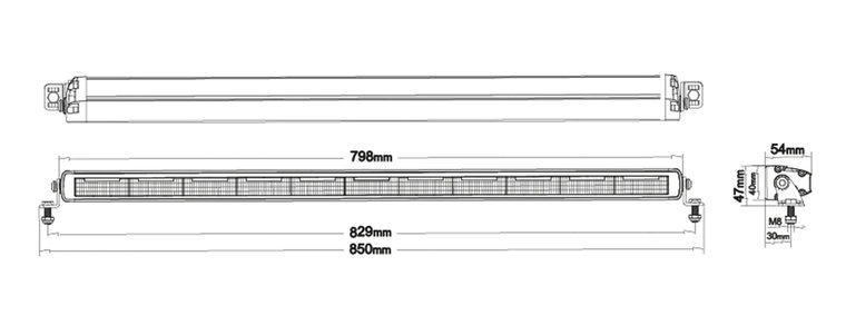 LEDSON Phoenix+ LED BAR 40&quot; (102CM)  - MIT STROBE-FUNKTION