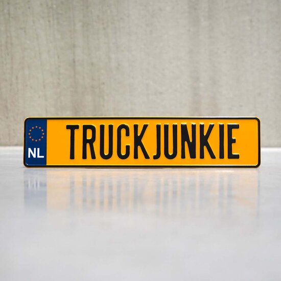 NUMMERNSCHILD HOLLAND - MIT EIGENEM TEXT 