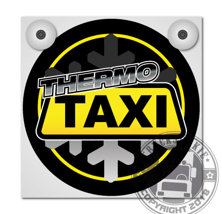 THERMO TAXI - LEUCHTKASTEN DELUXE - LOSE FRONTPLATTE