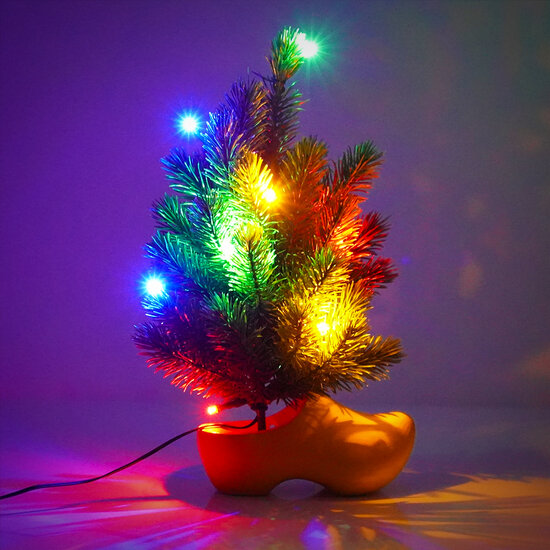 MINI-WEIHNACHTSBAUM MIT LED-BELEUCHTUNG INKL. KNOPF