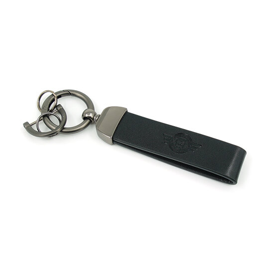 PORTE-CL&Eacute;S TRUCKJUNKIE AVEC LOGO GRAV&Eacute; - NOIR