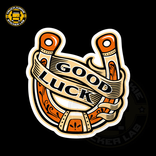 Good Luck - Volldruckaufkleber