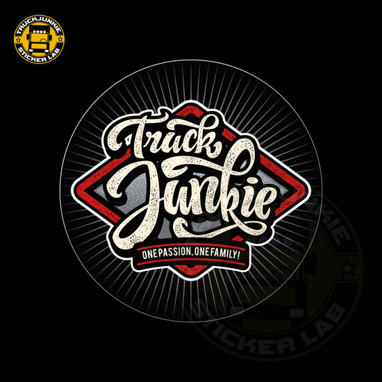 Truckjunkie &ndash; Red Wyber &ndash; Volldruckaufkleber