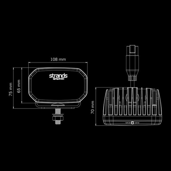  Strands FOR9T Pod-Fahrlicht 4&quot;