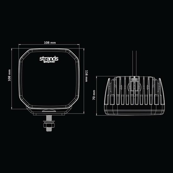 Strands FOR9T No-Glare 78W Arbeitsscheinwerfer