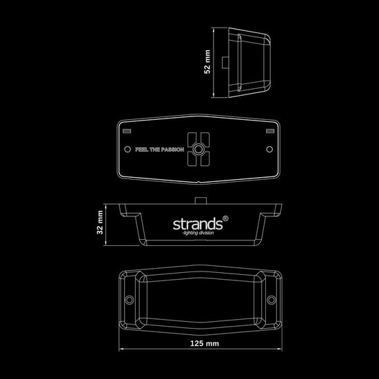 Strands IZELED Black Bullet Doppelbrenner (dunkle Linse)