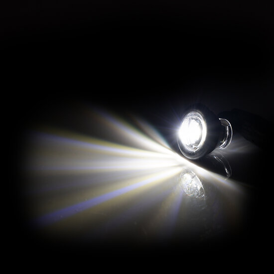  EINBAULEUCHTE RUND &Oslash; 28MM - WEISS