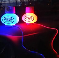 LEDSON - &quot;RUNNING&quot; POPPY LED - BLAU - USB