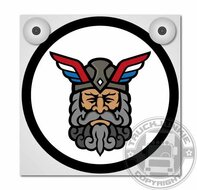 VIKING WARRIOR  - LEUCHTKASTEN DELUXE - LOSE FRONTPLATTE