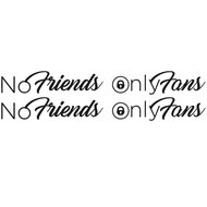 NO FRIENDS ONLY FANS - AUFKLEBER-SET