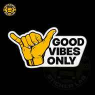 Good Vibes Only - Volldruck-Aufkleber