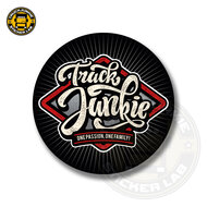 Truckjunkie – Red Wyber – Volldruckaufkleber