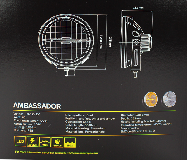 Ambassador 9 Full LED - Ateliers Nordique EOOD