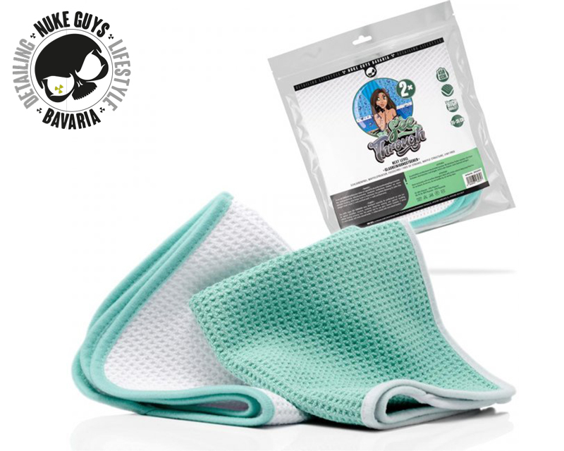 NUKE GUYS - "SEE THROUGH" - FENSTERWAFFENTUCH 35x35cm - 2er-PACK