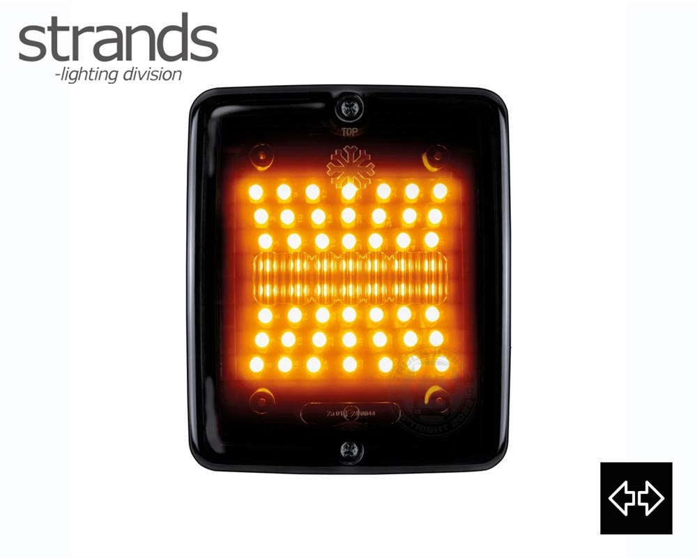 BLOKLAMP ZWART RICHTINGAANWIJZER STRANDS