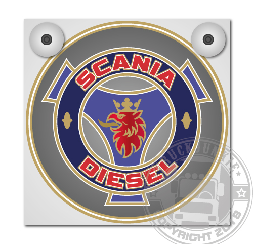 SCANIA DIESEL GRIFIOEN - LEUCHTKASTEN DELUXE - LOSE FRONTPLATTE