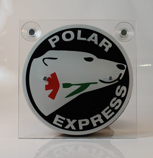 POLAR EXPRESS SCHWARZ/WEISS - LEUCHTKASTEN DELUXE - KOMPLETT