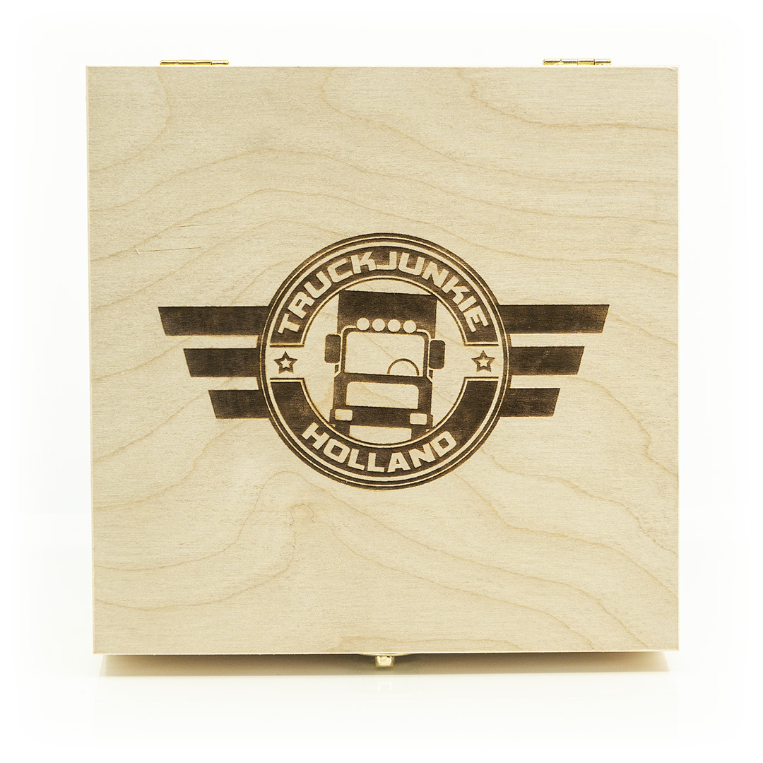 Wooden Gift Box with Truckjunkie logo