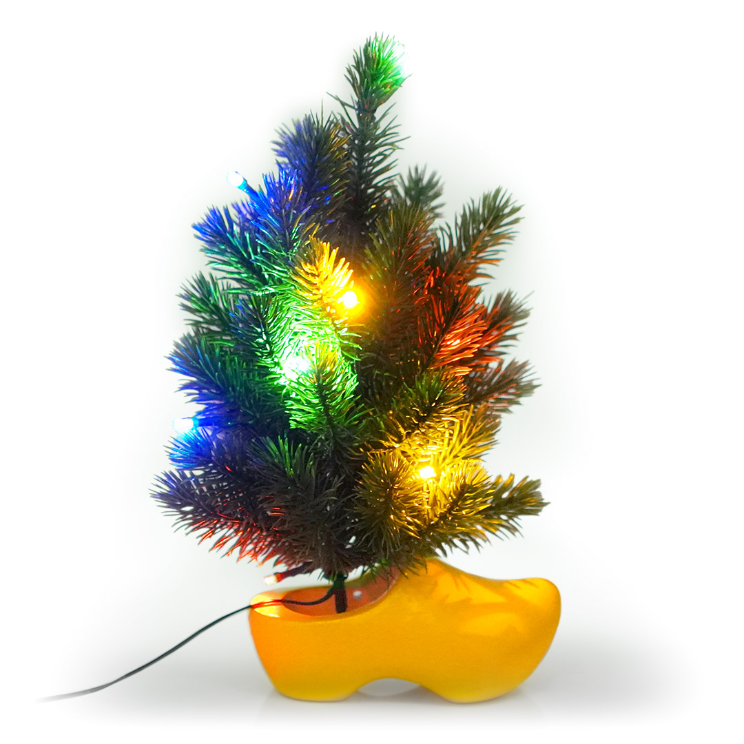 MINI-WEIHNACHTSBAUM MIT LED-BELEUCHTUNG INKL. KNOPF