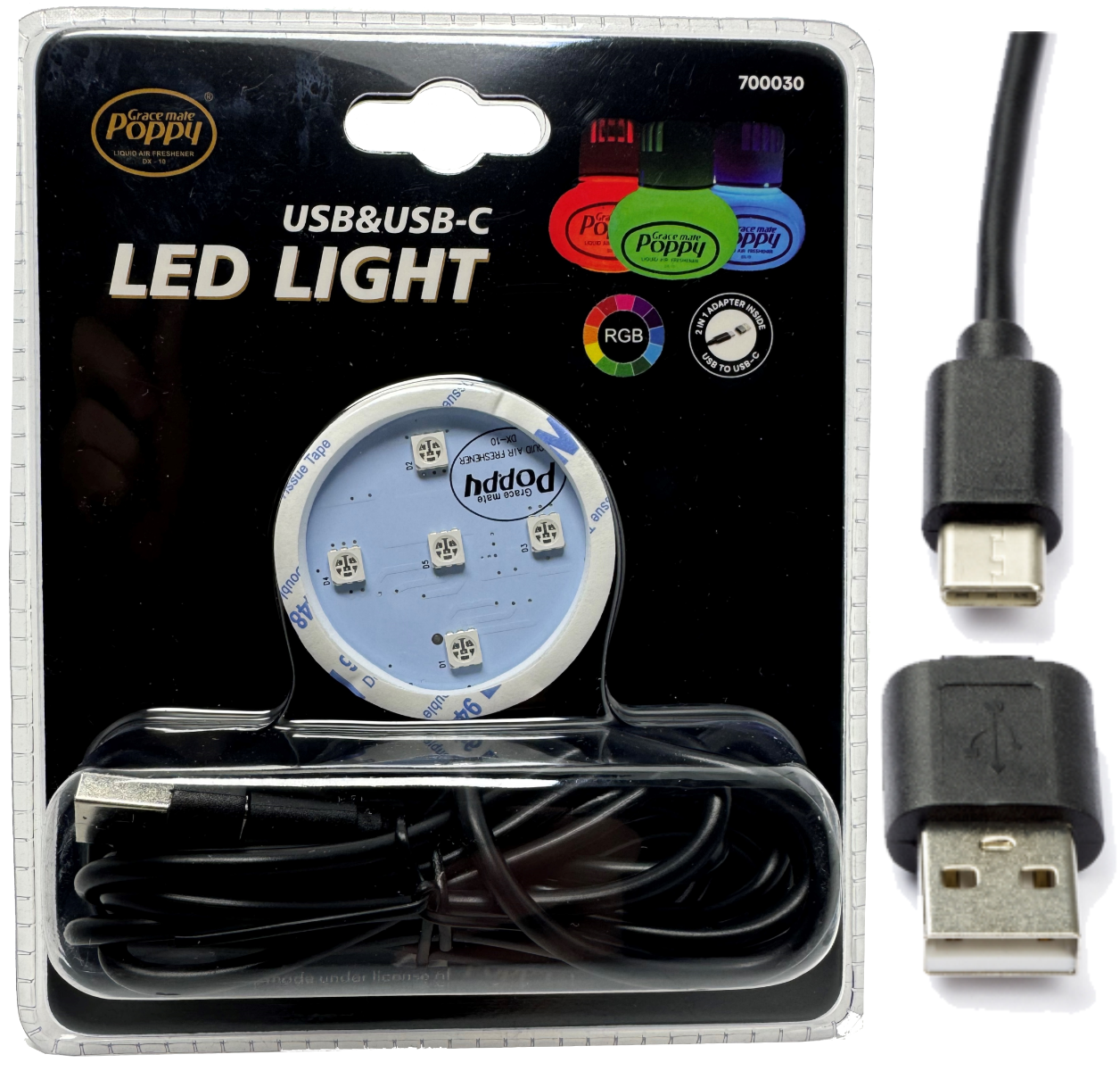 Poppy LED-Beleuchtung RGB USB & USB-C