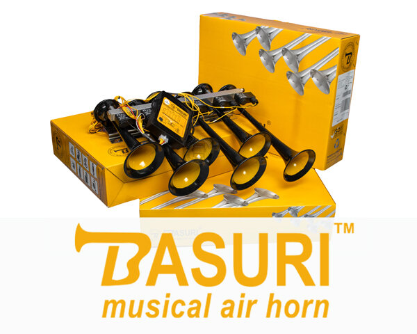 BASURI® Air Horn 3.0 - Hupe 20 Melodien für Busse und für alle LKW