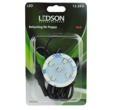 LEDSON - POPPY LED LIGHT- ROT  - DIREKTE VERBINDUNG - 10-40V