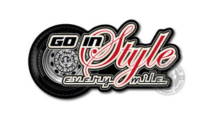 GO IN STYLE - EVERY MILE - FULL PRINT AUFKLEBER