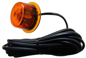 *E-MARKIERUNG* ORANGE LED-SEITENMARKRUNGLEUCHTEN - ORANGE GLAS - GYLLE