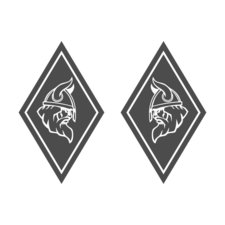 ECKE SCHILD AUFKLEBER - VIKING