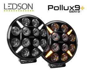 LEDSON Pollux9+ Gen2 - LED SCHEINWERFER MIT WEISSEM UND ORANGE POSITIONSLICHT - 120W