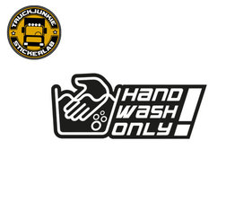 HAND WASH ONLY!  - AUFKLEBER