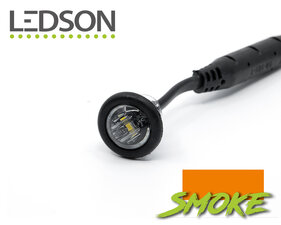 EINBAULEUCHTE RUND Ø 28MM - SMOKE GLAS / ORANGE