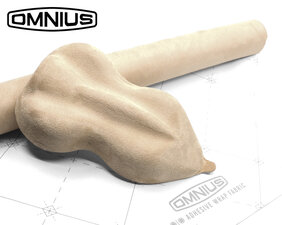 OMNIUS  - SELBSTKLEBENDES UMHÜLLUNGSGEWEBE - ALCANTARA - BEIGE