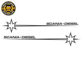 SCANIA DIESEL - STAR - AUFKLEBER