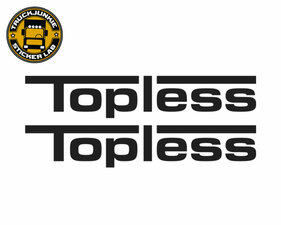 TOPLESS - AUFKLEBER