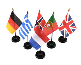 SINGLE - LANDE FLAG MIT STÄNDER