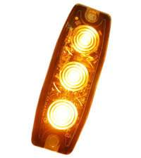 ULTRA DÜNNE BLITZLAMPE - 3 LED - ORANGE