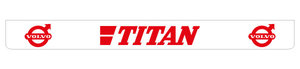TITAN 250X25 SCHMUTZFÄNGER - stoßstange hinten - ROT!!