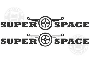 SUPER SPACE DAF - AUFKLEBER