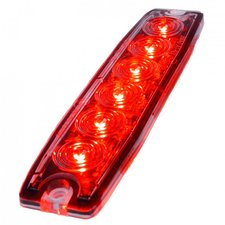 ULTRA DÜNNE BLITZLAMPE - 6 LED - ROT
